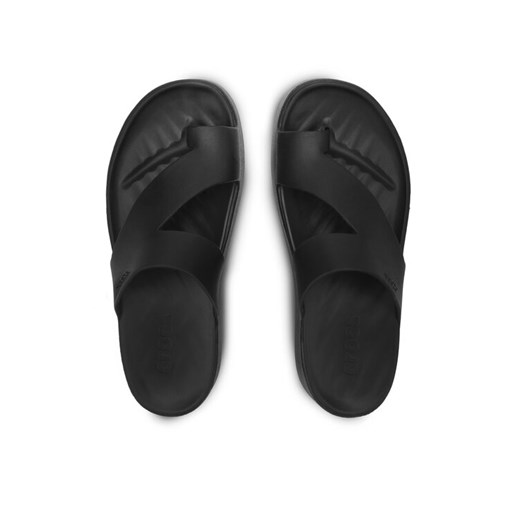 Crocs Japonki Getaway Platform Toe Loop 210834 Czarny ze sklepu MODIVO w kategorii Klapki damskie - zdjęcie 189029135