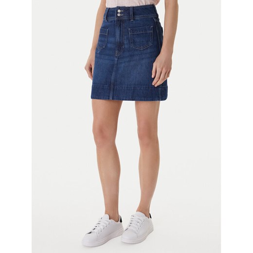 BOSS Spódnica jeansowa 50559404 Niebieski Regular Fit ze sklepu MODIVO w kategorii Spódnice - zdjęcie 189032869