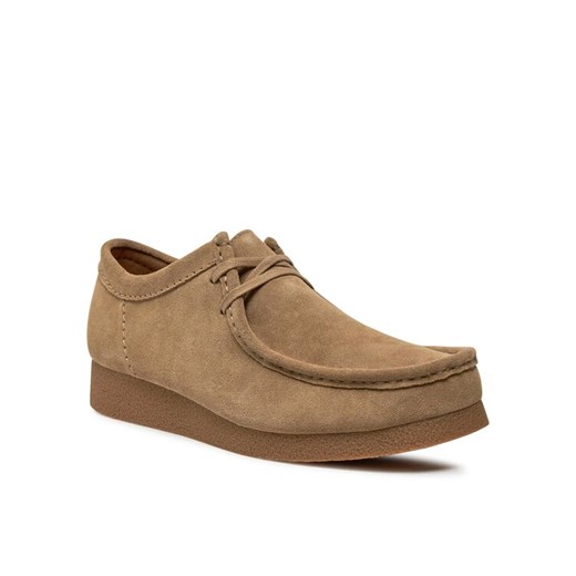Mokasyny Clarks Wallabeeevo 26172821 Brązowy ze sklepu eobuwie.pl w kategorii Półbuty męskie - zdjęcie 189045028