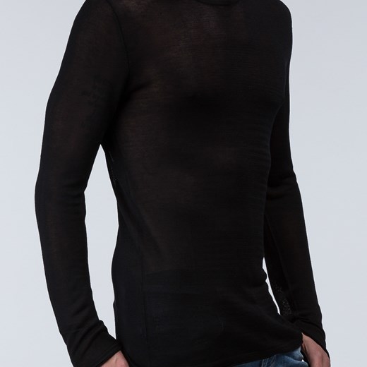 Morato Knitwear - Viscose round neck sweater morato-it czarny metal
