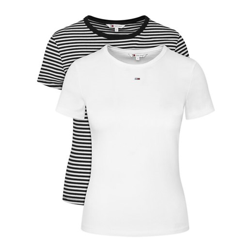 Tommy Jeans Komplet t-shirtów DW0DW21430 Kolorowy Slim Fit ze sklepu MODIVO w kategorii Bluzki damskie - zdjęcie 189095275