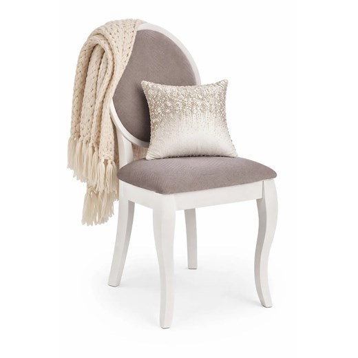 Białe ludwikowskie krzesło medalion Z9-N90 ze sklepu Edinos.pl w kategorii Krzesła - zdjęcie 189098736