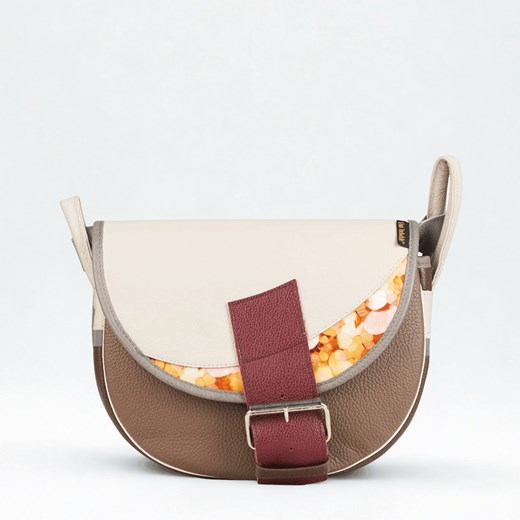 brązowa damska torebka listonoszka skórzana na ramię Freshman Mini ze sklepu Słoń Torbalski w kategorii Listonoszki - zdjęcie 189102848