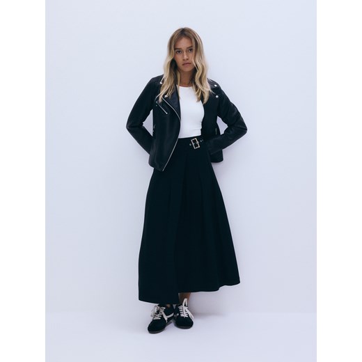 Reserved - Spódnica z wiskozy - czarny ze sklepu Reserved w kategorii Spódnice - zdjęcie 189103027