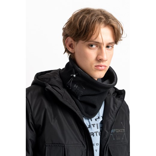 Czarny komin z nadrukiem reflective print z regulacją, Rozmiar -  r2, Kolor - Czarny ze sklepu REPORTER w kategorii Szaliki dziecięce - zdjęcie 189107437