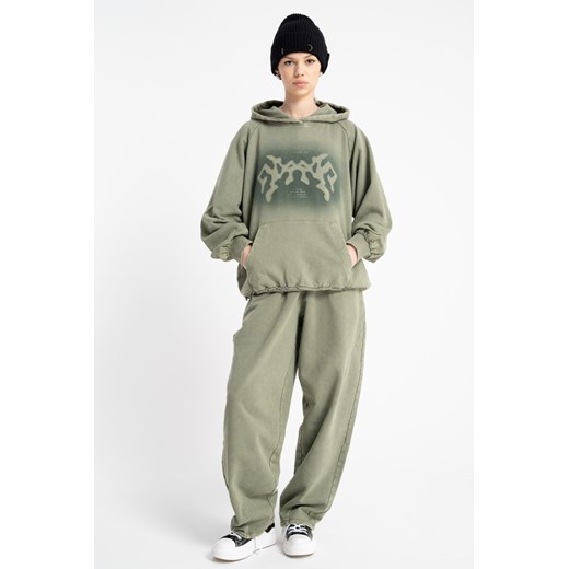 Khaki spodnie dresowe o kroju BALLOON, Rozmiar - 140, Kolor - Khaki ze sklepu REPORTER w kategorii Spodnie dziewczęce - zdjęcie 189109257