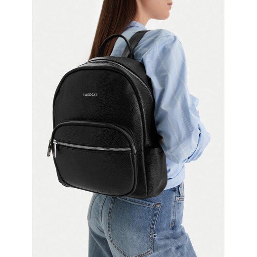Plecak Lasocki CEO-LSK-L-015-09 Czarny ze sklepu eobuwie.pl w kategorii Plecaki - zdjęcie 189145007