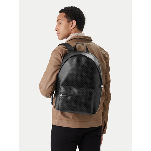 Plecak Calvin Klein Emblem Aop Coated Backpack LV04D3313G Czarny ze sklepu eobuwie.pl w kategorii Plecaki - zdjęcie 189172806
