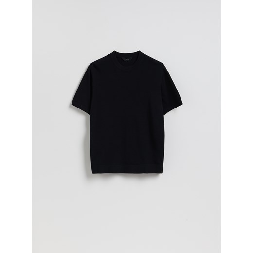 Reserved - Sweter z krótkim rękawem - czarny ze sklepu Reserved w kategorii Swetry męskie - zdjęcie 189182098