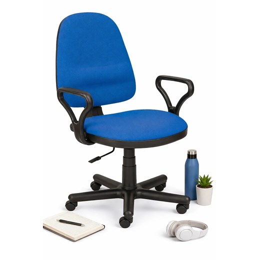 Fotel obrotowy tapicerowany materiałowy P5-A91 ze sklepu Edinos.pl w kategorii Krzesła biurowe - zdjęcie 189187038