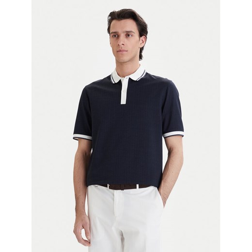 Bugatti Polo 8150-75112C Granatowy Regular Fit ze sklepu MODIVO w kategorii T-shirty męskie - zdjęcie 189213105