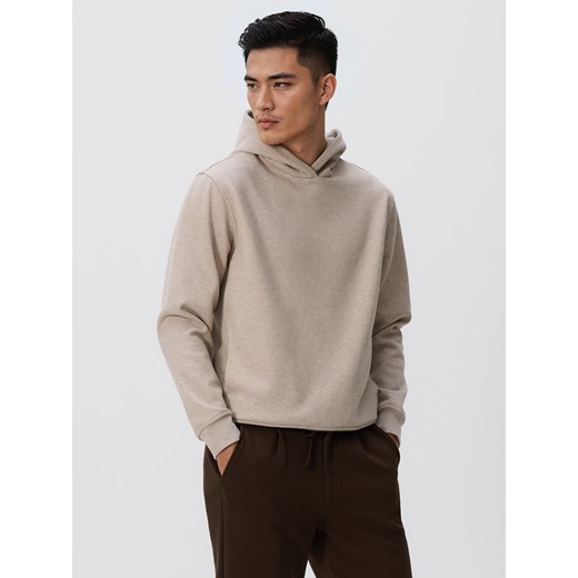 Reserved - Bluza regular z kapturem - beżowy ze sklepu Reserved w kategorii Bluzy męskie - zdjęcie 189223865