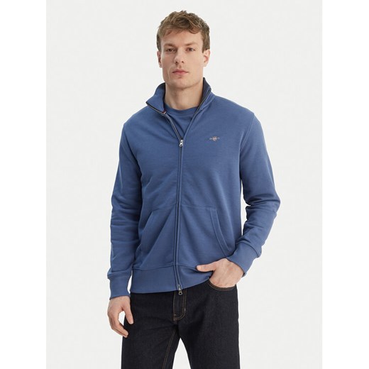 Gant Bluza Shield 2008006 Niebieski ze sklepu MODIVO w kategorii Bluzy męskie - zdjęcie 189231076