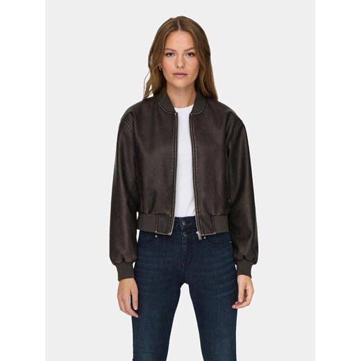 ONLY Kurtka z imitacji skóry Jane 15314240 Brązowy Loose Fit ze sklepu MODIVO w kategorii Kurtki damskie - zdjęcie 189231596