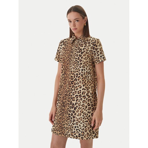 LOLA CASADEMUNT Sukienka codzienna LS2616134 Brązowy Loose Fit ze sklepu MODIVO w kategorii Sukienki - zdjęcie 189231696