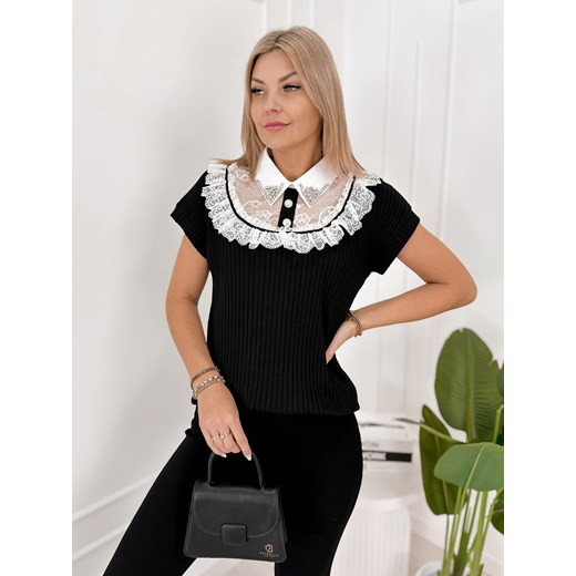 bluzka hampton czarna one size ze sklepu UBRA w kategorii Bluzki damskie - zdjęcie 189241236