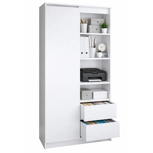 Regał Biały Półotwarty A5-G56 ze sklepu Edinos.pl w kategorii Regały i witryny - zdjęcie 189241818