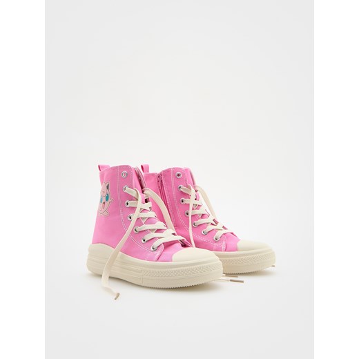 Reserved - Wysokie trampki Pokémon - różowy ze sklepu Reserved w kategorii Trampki dziecięce - zdjęcie 189255356