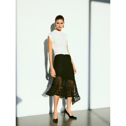 Reserved - Asymetryczna spódnica - czarny Reserved L Reserved