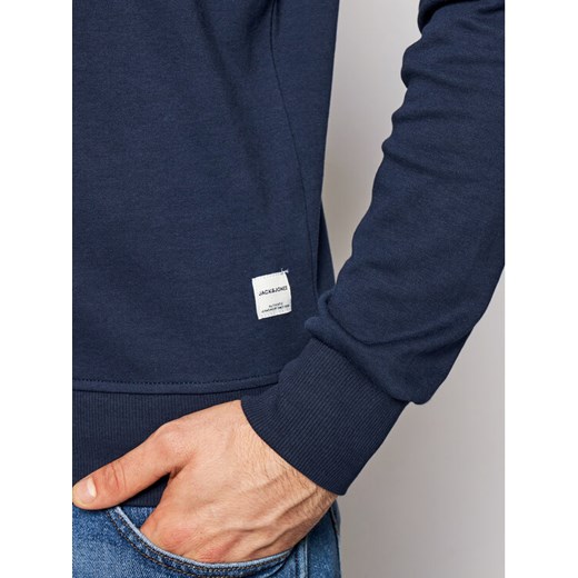 Jack & Jones Bluza Basic 12181903 Granatowy Regular Fit ze sklepu MODIVO w kategorii Bluzy męskie - zdjęcie 189266999
