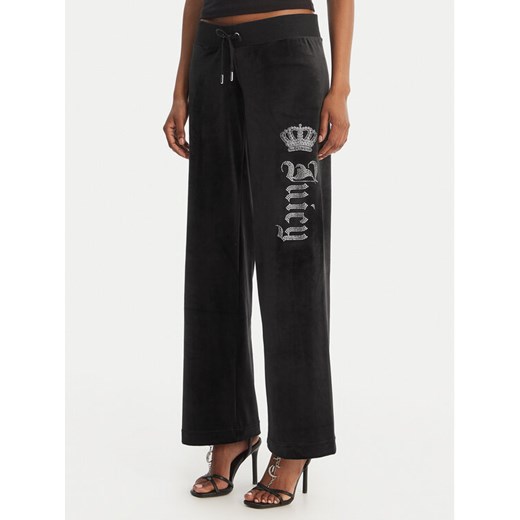 Juicy Couture Spodnie dresowe Gothic Crown JCBBJ126806 Czarny Straight Leg ze sklepu MODIVO w kategorii Spodnie damskie - zdjęcie 189273999
