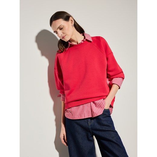 Mohito - Czerwona bluza oversize - czerwony ze sklepu Mohito w kategorii Bluzy damskie - zdjęcie 189303445