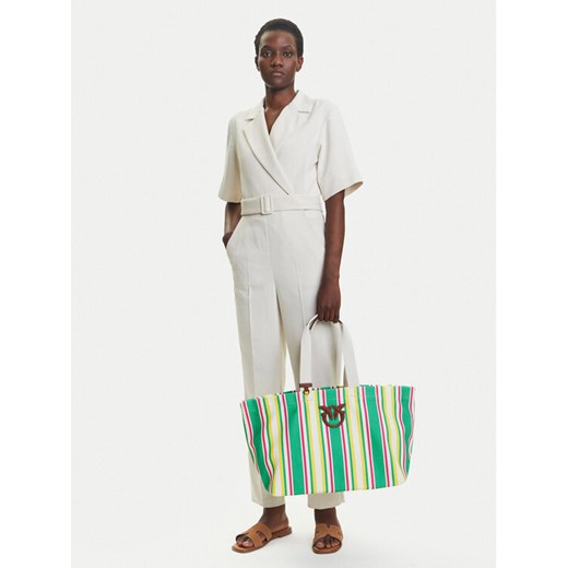Torebka PINKO Shopping Bag Extra PE 25 PLTT 104754 A2G5 Zielony ze sklepu eobuwie.pl w kategorii Torby Shopper bag - zdjęcie 189306116
