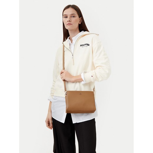 Tommy Hilfiger Torebka Th Legacy Mini Crossover AW0AW17225 Brązowy ze sklepu MODIVO w kategorii Listonoszki - zdjęcie 189307046