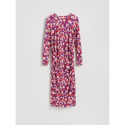 Reserved - Sukienka z wiskozą - wielobarwny ze sklepu Reserved w kategorii Sukienki - zdjęcie 189309486