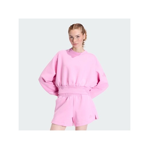 adidas Bluza Soft Lux KA7016 Różowy Loose Fit ze sklepu MODIVO w kategorii Bluzy damskie - zdjęcie 189312126
