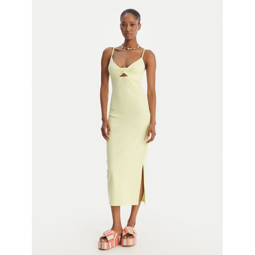 Roxy Sukienka letnia Wavey Lady ERJKD03530 Zielony Slim Fit ze sklepu MODIVO w kategorii Sukienki - zdjęcie 189318519