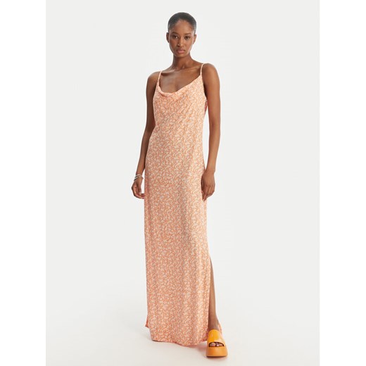 Roxy Sukienka letnia Semi Tropic ERJWD03912 Pomarańczowy Regular Fit ze sklepu MODIVO w kategorii Sukienki - zdjęcie 189318599