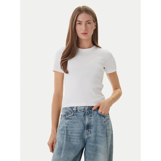 ONLY T-Shirt Val 15339774 Biały Slim Fit ze sklepu MODIVO w kategorii Bluzki damskie - zdjęcie 189318648