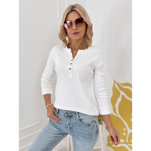 bluzka clara biała one size ze sklepu UBRA w kategorii Bluzki damskie - zdjęcie 189320086