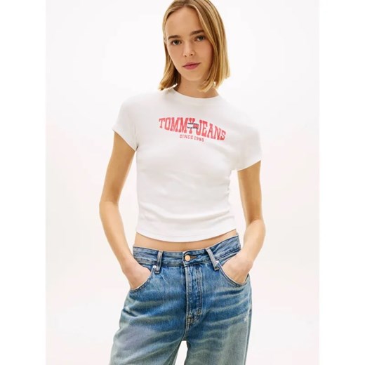 Tommy Jeans T-shirt | Cropped Fit ze sklepu Gomez Fashion Store w kategorii Bluzki damskie - zdjęcie 189321608
