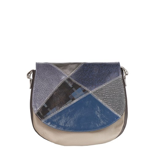 popielata torebka damska skórzana Mała Zu listonoszka p ze sklepu Słoń Torbalski w kategorii Listonoszki - zdjęcie 189323735