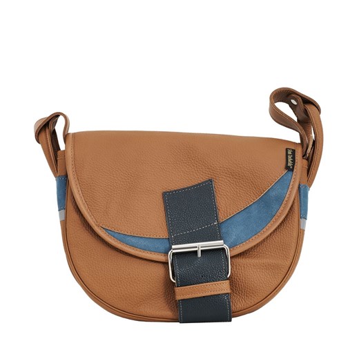 brązowa damska torebka listonoszka skórzana na ramię Freshman Mini ze sklepu Słoń Torbalski w kategorii Listonoszki - zdjęcie 189323736