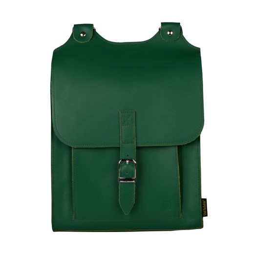 zielony plecak skórzany Bookpack ze sklepu Słoń Torbalski w kategorii Plecaki - zdjęcie 189323745