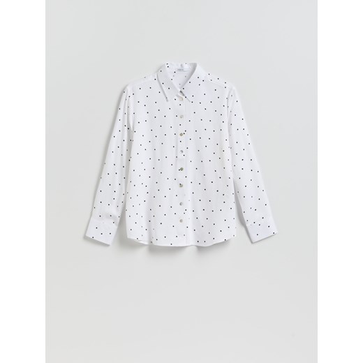 Reserved - Koszula z wiskozą - czarny ze sklepu Reserved w kategorii Bluzki damskie - zdjęcie 189348648