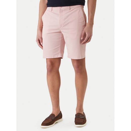 Tommy Hilfiger Szorty materiałowe Deton 9.5 MW0MW42351 Różowy Slim Fit ze sklepu MODIVO w kategorii Spodenki męskie - zdjęcie 189367107