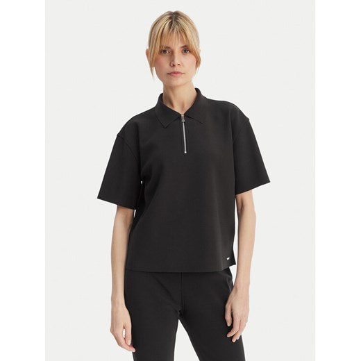 Calvin Klein Polo LV044E241G Czarny Relaxed Fit ze sklepu MODIVO w kategorii Bluzki damskie - zdjęcie 189367228