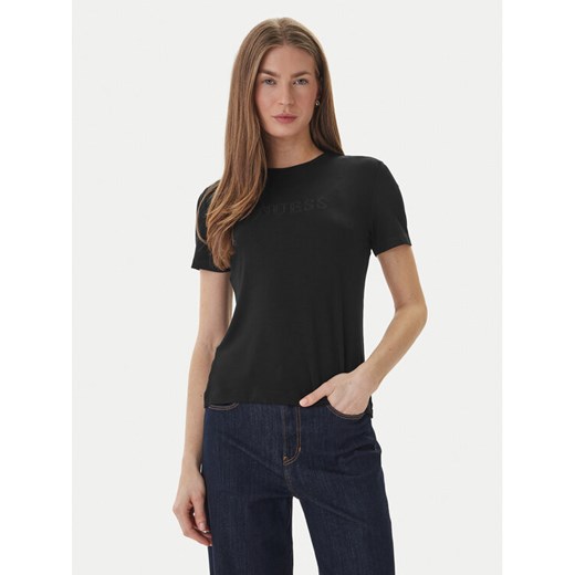 Guess T-Shirt O6GI00 KBF92 Czarny Regular Fit ze sklepu MODIVO w kategorii Bluzki damskie - zdjęcie 189368859