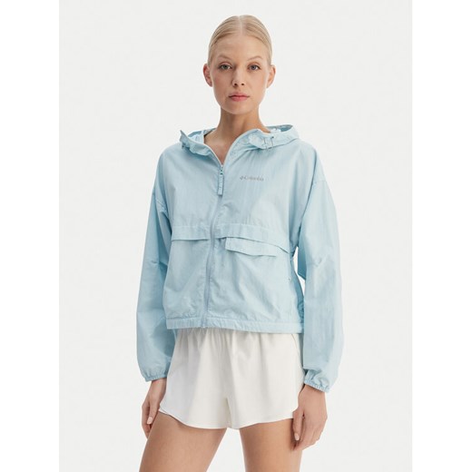 Columbia Wiatrówka Spire Valley™ 2116501 Błękitny Regular Fit ze sklepu MODIVO w kategorii Kurtki damskie - zdjęcie 189370709