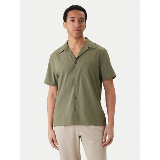 Calvin Klein Koszula LV04LF109G Zielony Classic Fit ze sklepu MODIVO w kategorii Koszule męskie - zdjęcie 189370715