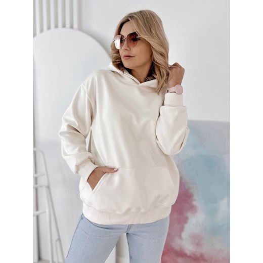 bluza avignon ecru one size ze sklepu UBRA w kategorii Bluzy damskie - zdjęcie 189371347