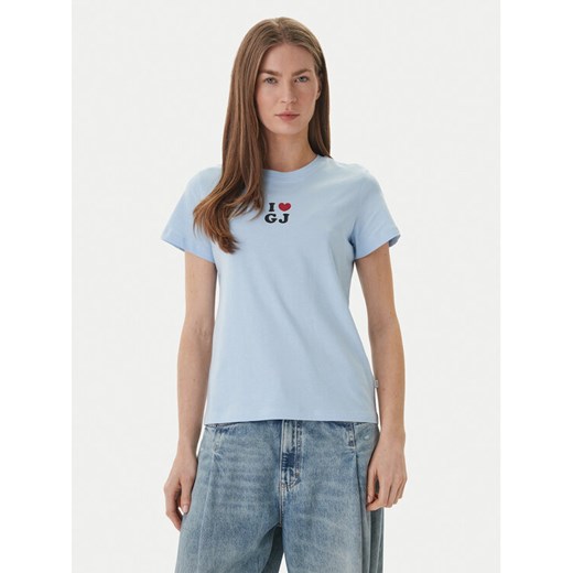 Guess Jeans T-Shirt W6GI45 K8HM0 Błękitny Regular Fit ze sklepu MODIVO w kategorii Bluzki damskie - zdjęcie 189371847