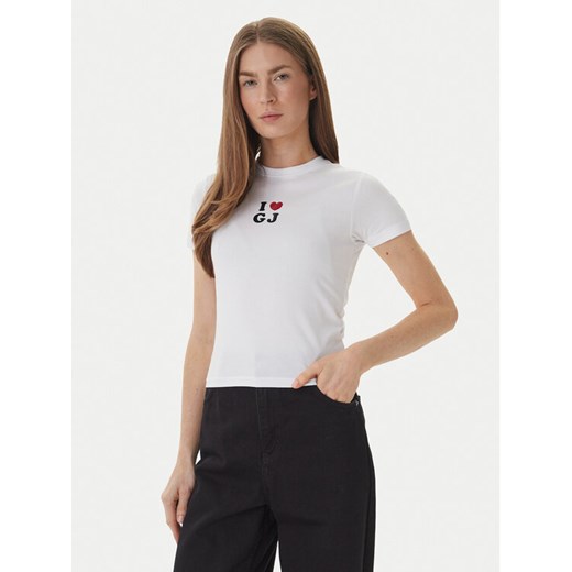 Guess Jeans T-Shirt W6GIB1 J1314 Biały Slim Fit ze sklepu MODIVO w kategorii Bluzki damskie - zdjęcie 189371865
