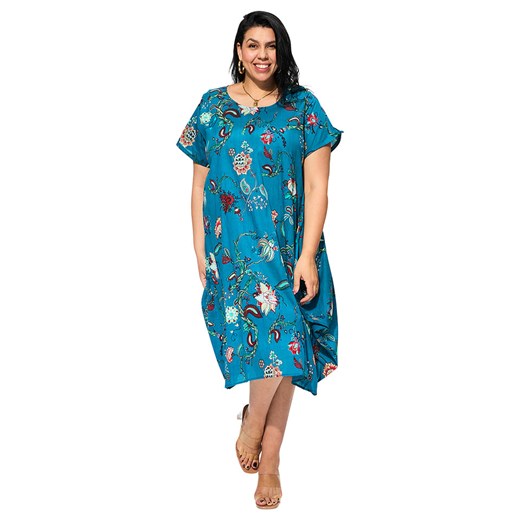 Aller Simplement Sukienka w kolorze niebieskim ze wzorem ze sklepu Limango Polska w kategorii Sukienki - zdjęcie 189380776