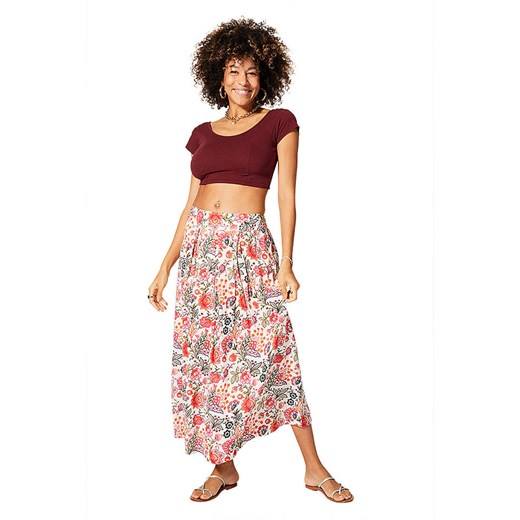 Aller Simplement Spódnica w kolorze kremowo-czerwonym ze sklepu Limango Polska w kategorii Spódnice - zdjęcie 189380798