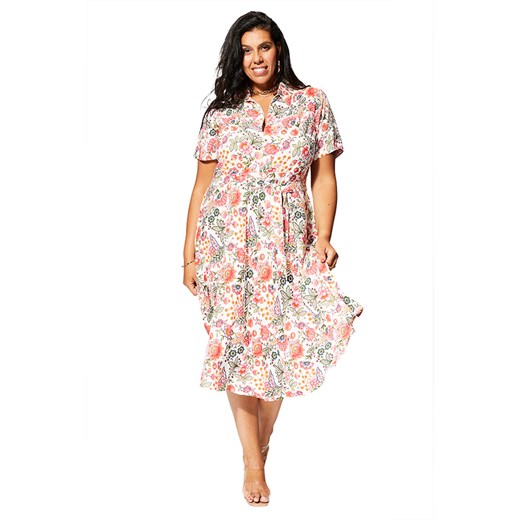 Aller Simplement Sukienka w kolorze biało-czerwonym ze sklepu Limango Polska w kategorii Sukienki - zdjęcie 189380887